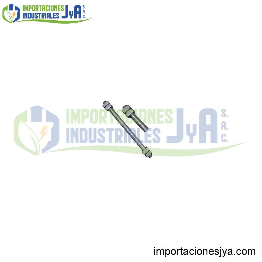 PERNO DOBLE ARMADO F.G. DE 5/8 X 10´´ C/ 4 TUERCAS
