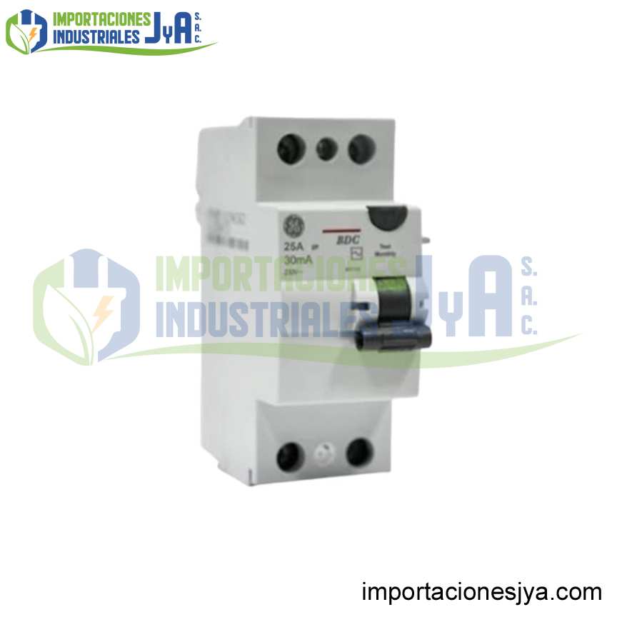 INTERRUPTOR DIFERENCIAL 2X25A 30MA 230V GENERAL ELECTRIC