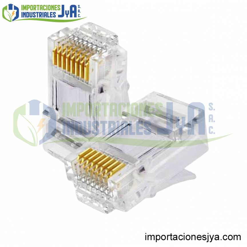 CONECTOR RJ45 CAT5E TRANSPARENTE