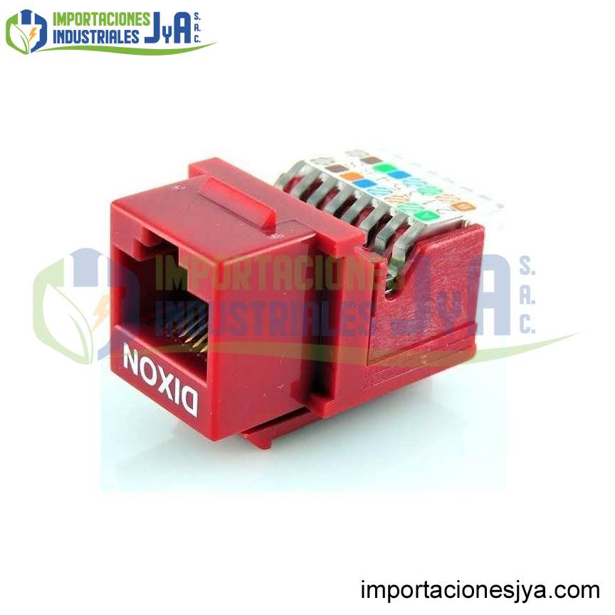 JACK RJ45 CAT6 ROJO/NEGRO/BLANCO/AZUL