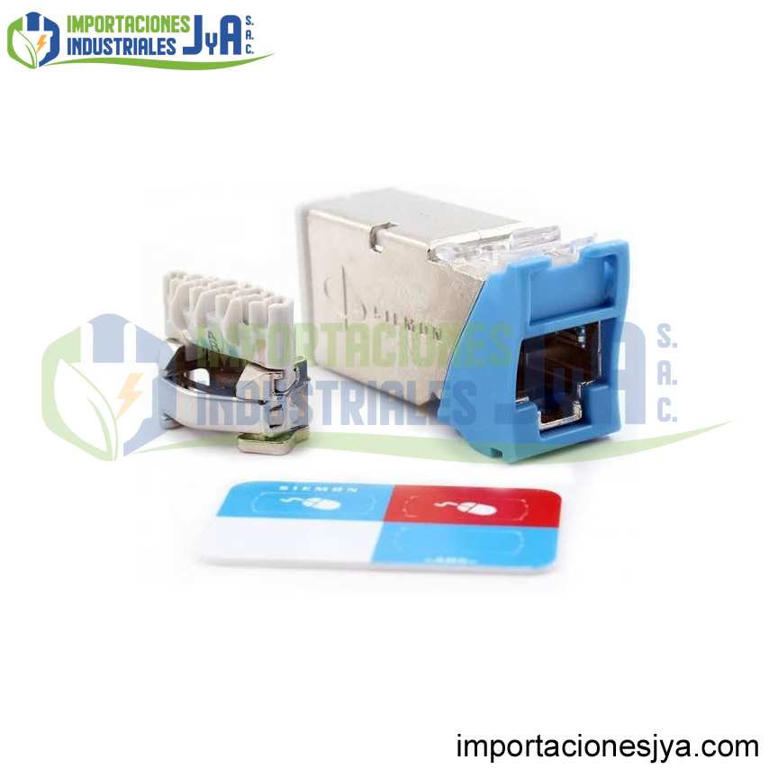 JACK RJ45 CAT6A ROJO/NEGRO/AZUL