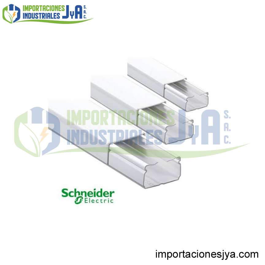 CANALETA BLANCA CERRADA 40X25 X 2MTS
