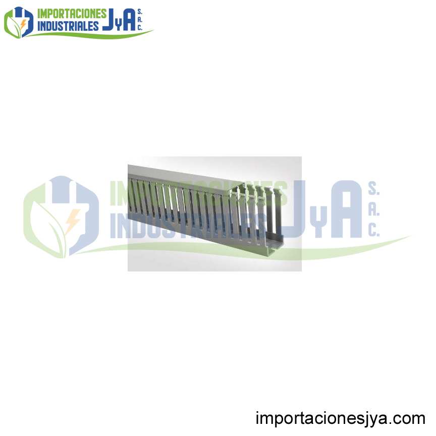 CANALETA RANURADA GRIS 40X25X 2MTS