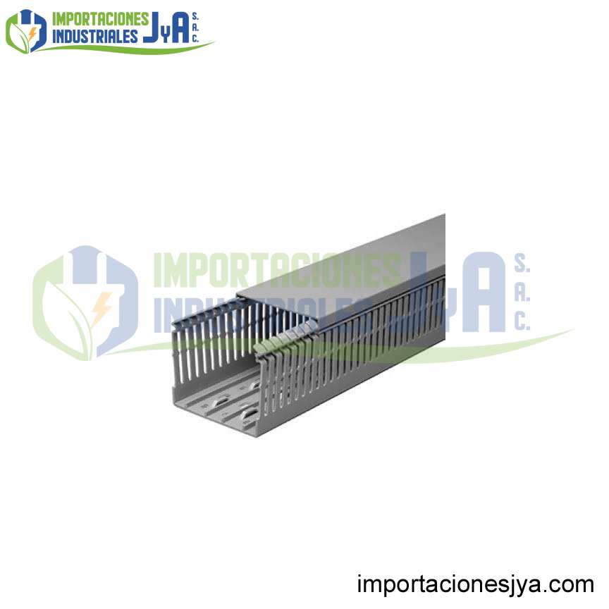 CANALETA RANURADA GRIS 80X100 X 2MTS