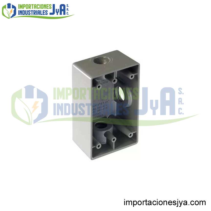 CAJA CONDULET RECTANGULAR DE 3/4PULG
