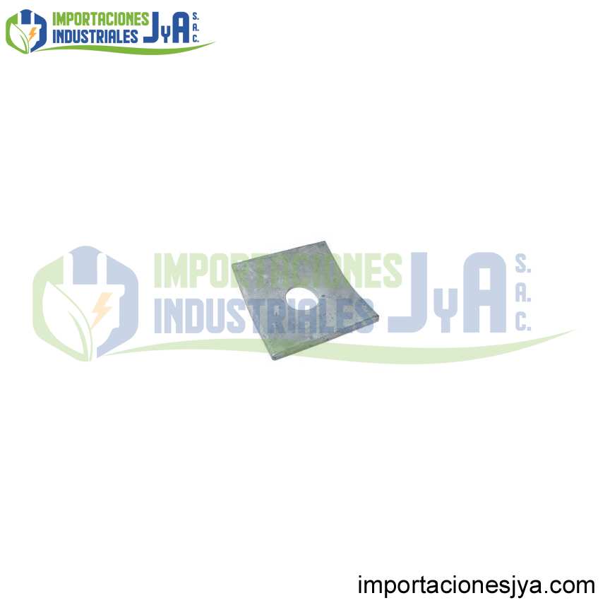 ARANDELAS CUADRADA CURVA 5MM X57X57 21MM